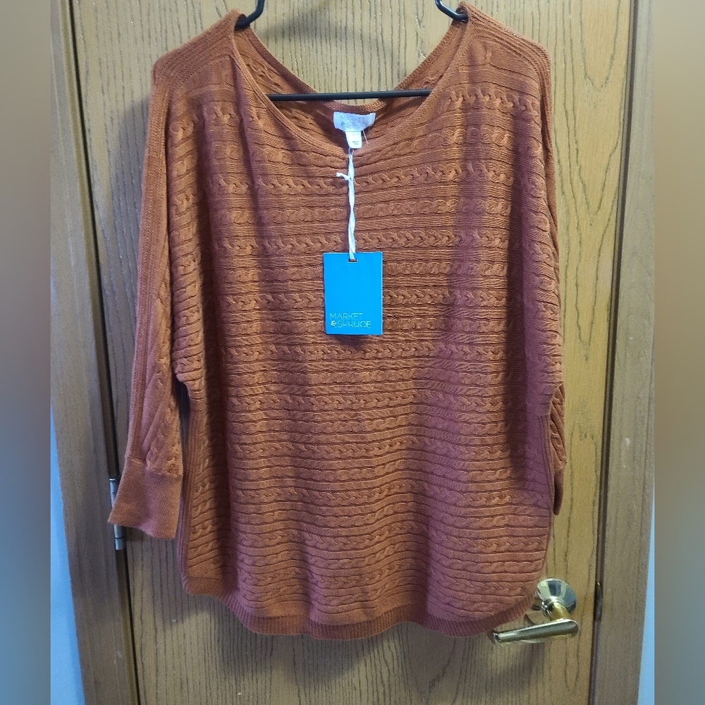 Dohlman sleeve sweater Large  NWT